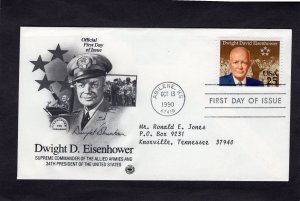 2513 Eisenhower, FDC PCS addressed