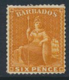 Barbados SG 79 SC# 55  MH partial gum Chrome Yellow   perf 14  see scans & de...