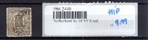 9862440 Netherland Sc 18 VF Used CDS CV 70$