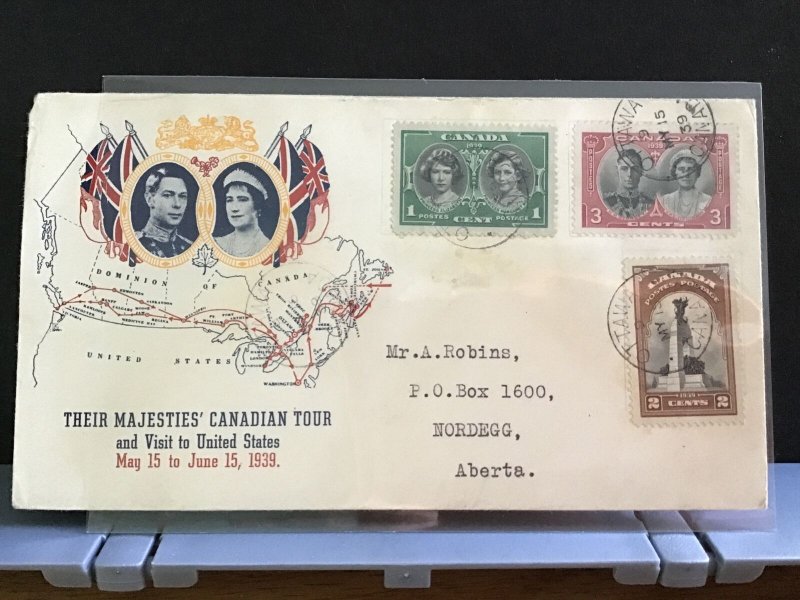 Canada 1939 Royal Canadian Tour  stamps cover R31639