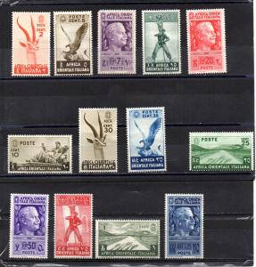 Italian East Africa 1-13 MH