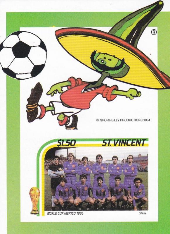 St. Vincent # 953, Spanish Soccer Team, NH, Half Cat