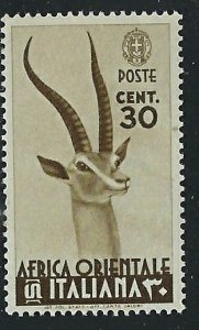 Italian East Africa 8 MLH 1938 issue (an6181)