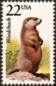 United States 2307 - Mint-NH - 22c Woodchuck (1987) (cv $1.00)