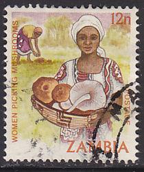 Zambia 244a Picking Mushrooms 1983