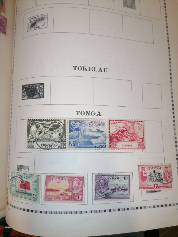 Old Yvert album with many stamps inside