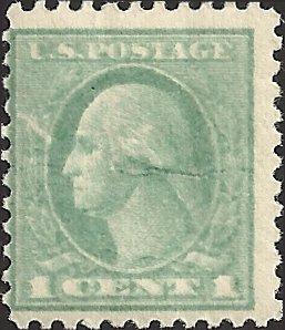 # 525 MNH- SCV-90.00 - GRAY GREEN GEORGE WASHINGTON DOUBLE IMPRESSION AND PLATE