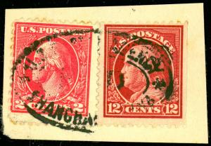 512, 528B Used Stamps with Shanghai China Cancel - RARE! - Stuart Katz 