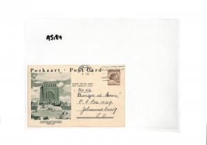 AJ184 1958 South Africa Blomfontein Pretoria Postcard PTS