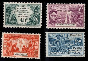 Madagascar Scott 169-172  MH* 1931 Colonial Exposition stamp set