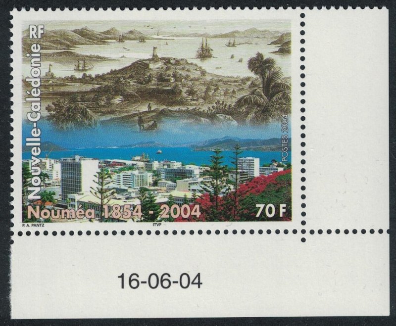 New Caledonia 150th Anniversary of Noumea 70f Corner Date 2004 MNH SG#1325