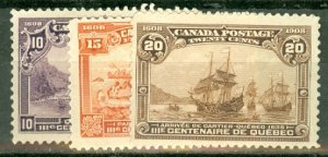 EP: Canada 96-103 unused no gum (97 part gum) CV for mint $978; scan shows a few