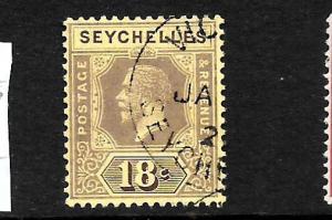 SEYCHELLES  1921-32   18c   KGV    FU   SG 112