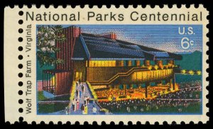 US Sc 1452 VF/MNH - 1972 6¢ Wolf Trap Farm