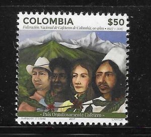 Colombia 2017 Coffee Growers Producing Culture MNH A2501