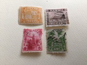 Hawaii mounted mint & used stamps  A18838