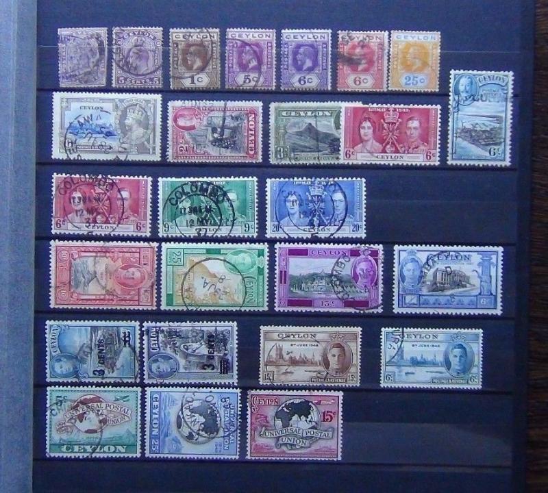 Ceylon 1937 Coronation 1947 New Constitution 1946 Victory 1949 UPU used