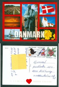 Denmark. Christmas Card 2008, 2x Seal + 5.50 Kr. Copenh. Motifs From Denmark.