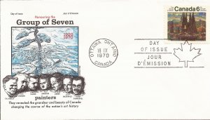 1970 Canada (Cole) FDC - Sc 518 Group of Seven - Isles of Spruce by Lismer