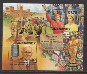 Guernsey 1998 Football Miniature Sheet,   mint NHM