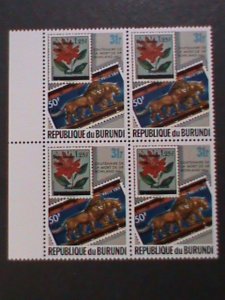 ​BURUNDI-1979 SC#567- BURUNDI SC#4 FLOWER STAMP- MNH-BLOCK VERY FINE