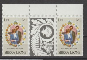 SIERRA LEONE 1981 SG 670w MNH Cat £10