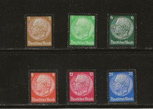 Germany 436-441 Mint Hinged ( 436 & 438 =MNH)