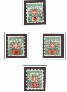 Switzerland #J44-47  Single