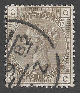 Doyle's_Stamps: Queen Victoria 1882 CDS Cancel, Scott #84, Plate 17