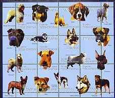 Turkmenistan 1999 Dogs of the World perf sheetlet contain...