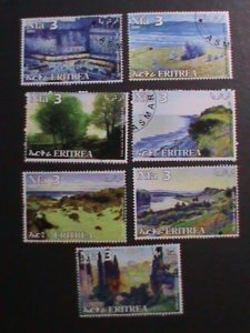 ​ERITREA- WORLD FAMOUS PAINTING JUMBO LARGE CTO STAMPS-HARD TO FIND-VERY FIINE