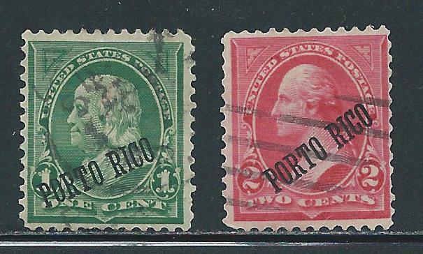 Puerto Rico 210-11 Washington Franklin set Used