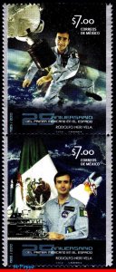 2706-2707a MEXICO 2010 FIRST MEXICAN IN SPACE, 25 YEARS, RODOLFO N. VELA, MNH