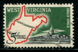 1232 US 5c West Virginia Statehood, used