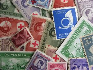 ROMANIA 19 postal tax etc labels, duplicates, mixed condition, check them out! 