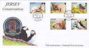 Jersey 2011,Conservation set of 6. on FDC