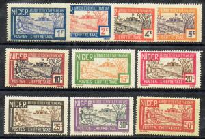 Niger #J9-J17,J19 MH  OG VF CV$3.45