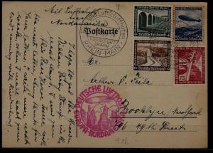 Germany Zeppelin card 26.9.36