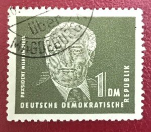 1950-51 Germany DDR Sc 56 used Pres. Wilhelm Pieck CV4.75 Lot 2658