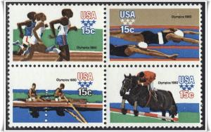 SC#1791-94 15¢ Summer Olympic Games Block of Four (1979) MNH