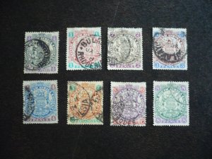 Stamps-British South Africa Company-Scott#26-32,38 -Used Part Set of 8 Stamps