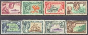 Pitcairn Isl.   1-8 MINT OG 1940 (8) KGVI Defins. no A'S