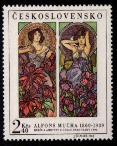 Czechoslovakia Scott 1637 MNH** Art stamp