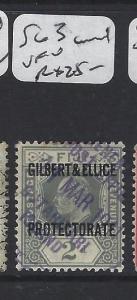 GILBERT AND ELLICE ISLANDS (P1804B) KE 2D SG 3  BUTARITARI SON CDS   VFU