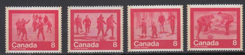 Canada - 1974 Winter Olympics Sport Sc# 644/647 - MNH (8811)