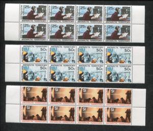 Set of 10, Panes of 8 Australia Stamps #L8-L18, Missing #L11 Scott Value $432