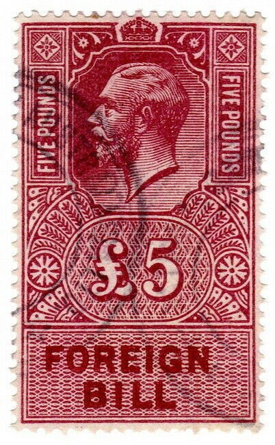 (I.B) George V Revenue : Foreign Bill £5