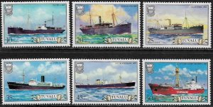 Tuvalu #216-21 MNH Set - Ships