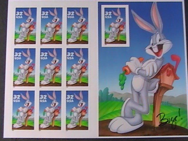 U.S.# 3137-MINT/NH-PANE OF 10--LOONEY TUNES/BUGS BUNNY-----1997