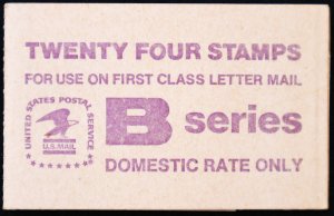 U.S. Mint Stamp Scott #BK136 B Rate Book of 20 4c Stamps. Choice!